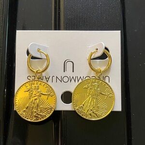 Uncommon James Gold Coin Earrings